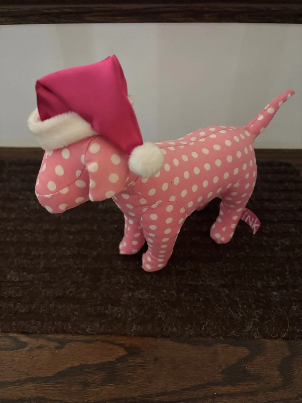PINK Victoria's Secret Pink Polka Dot Dog Plush